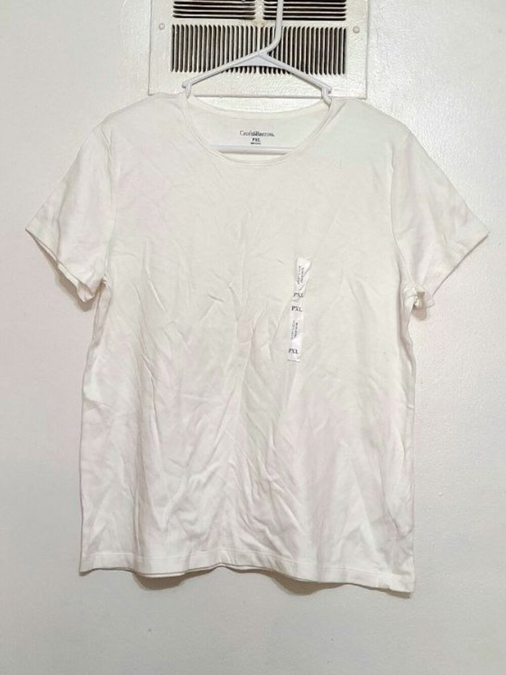 White Short Sleeve Crew Neck Tee